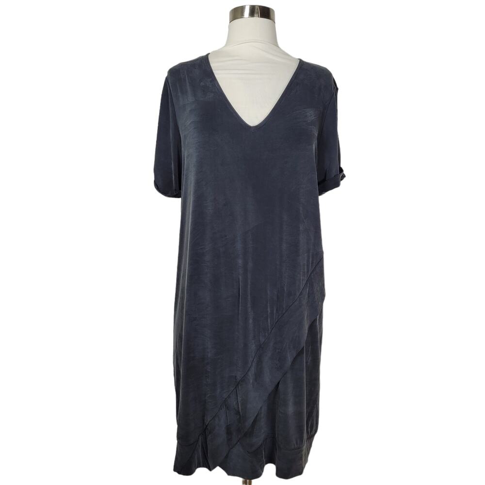 Anthropologie Dolan Left Coast Collection Gray V-Neck Tunic T-Shirt Dress Size M